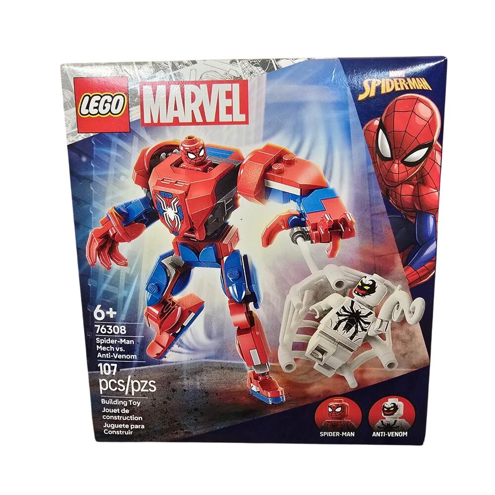 NEW Lego Marvel Spider-Man Mech vs Anti-Venom Set 76308